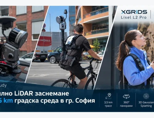 Мобилно LiDAR заснемане на 3,5 km градска среда в гр. София