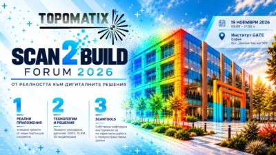 Плакат SCAN 2 BUILD FORUM 2026 – 19 ноември 2026, Институт GATE, София